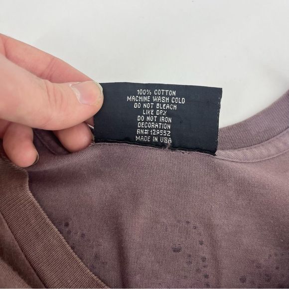 Vintage Rawyalty Shirt Mens XL Brown Y2K Cybergoth Crystal Affliction Punk‎ Glam - Picture 4 of 10